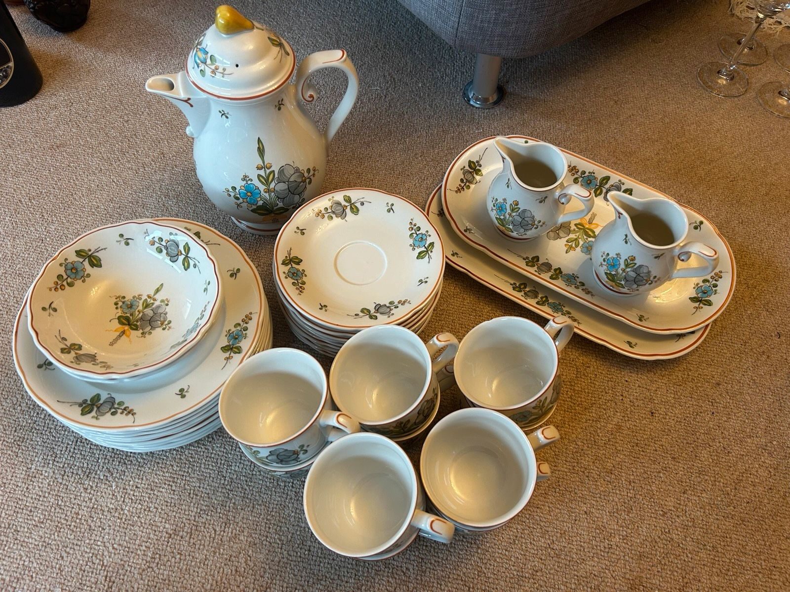 36-tlg. Villeroy & Boch Kaffeeservice Louisiana